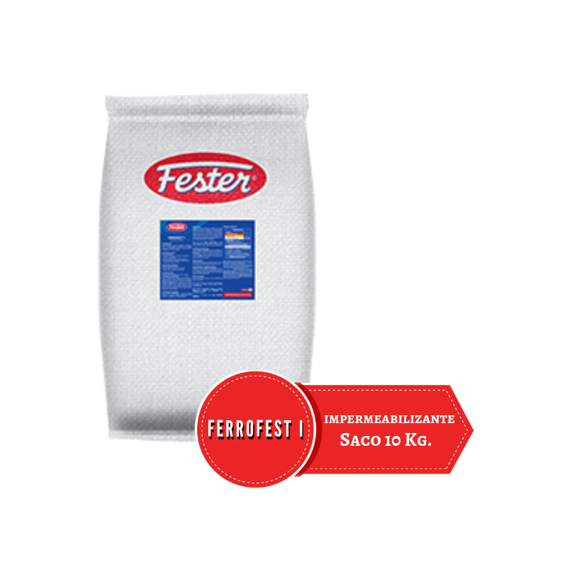 Saco blanco de 10 kilos de Impermeabilizante cementoso Ferrosfest I