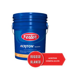 Cubeta de 19 lt de Fester Acriton Rugoso Blanco